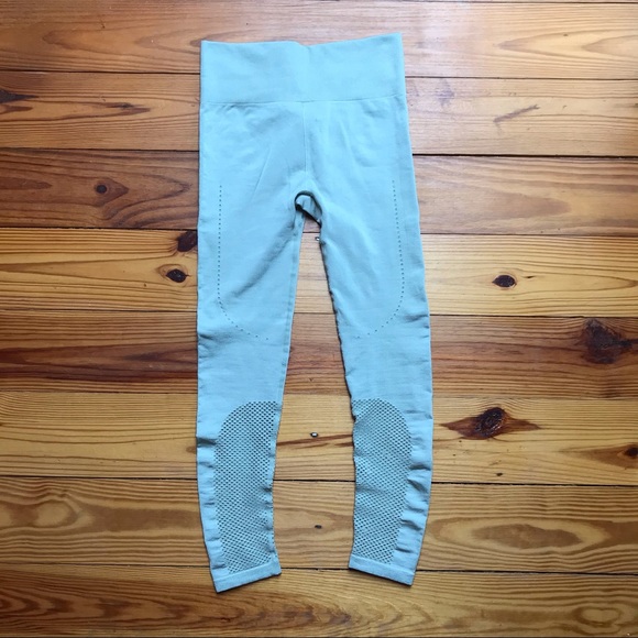 JoyLab Sage Green Silver Mesh Leggings, EUC, S - Picture 2 of 13